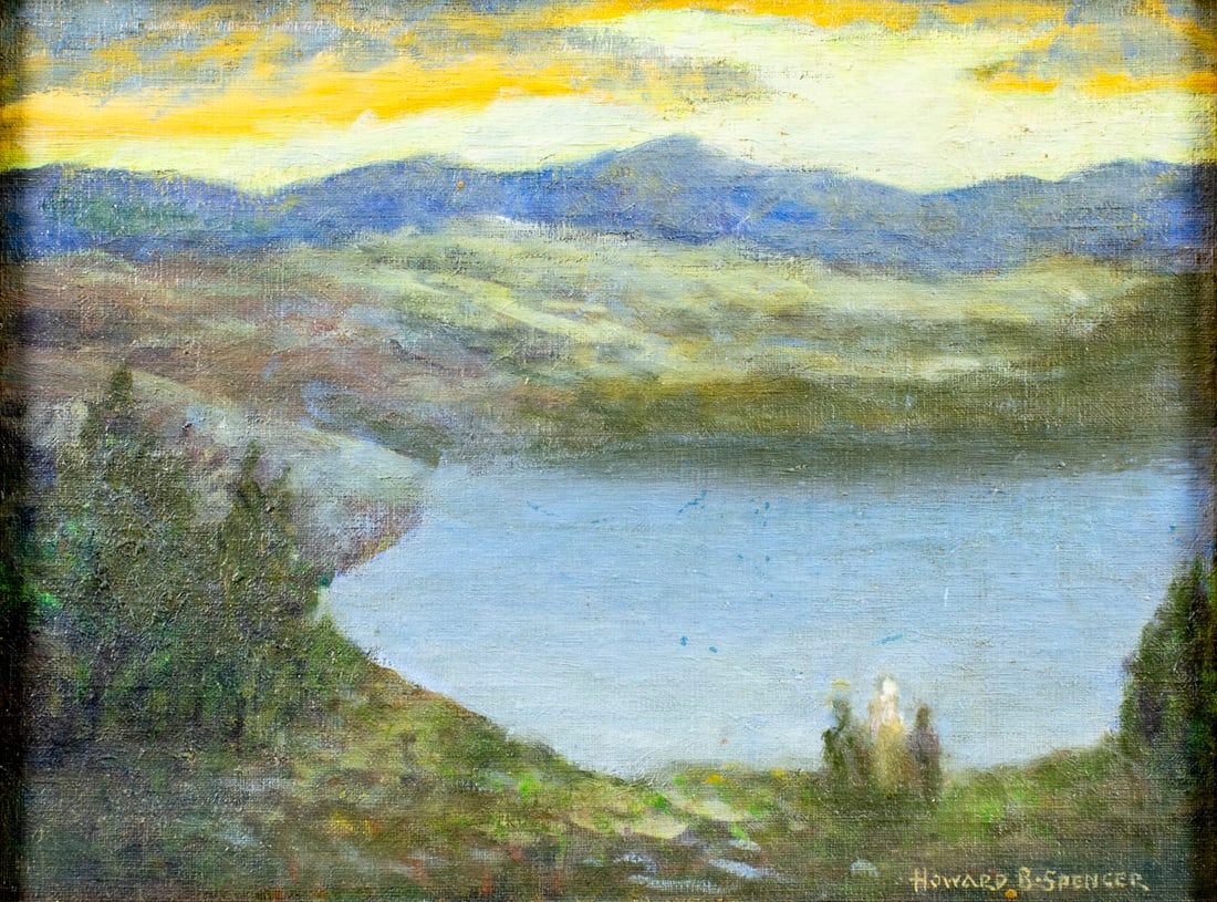 Howard Spencer (NY,NJ,CT,1888-1967) oil painting (1 of 13)