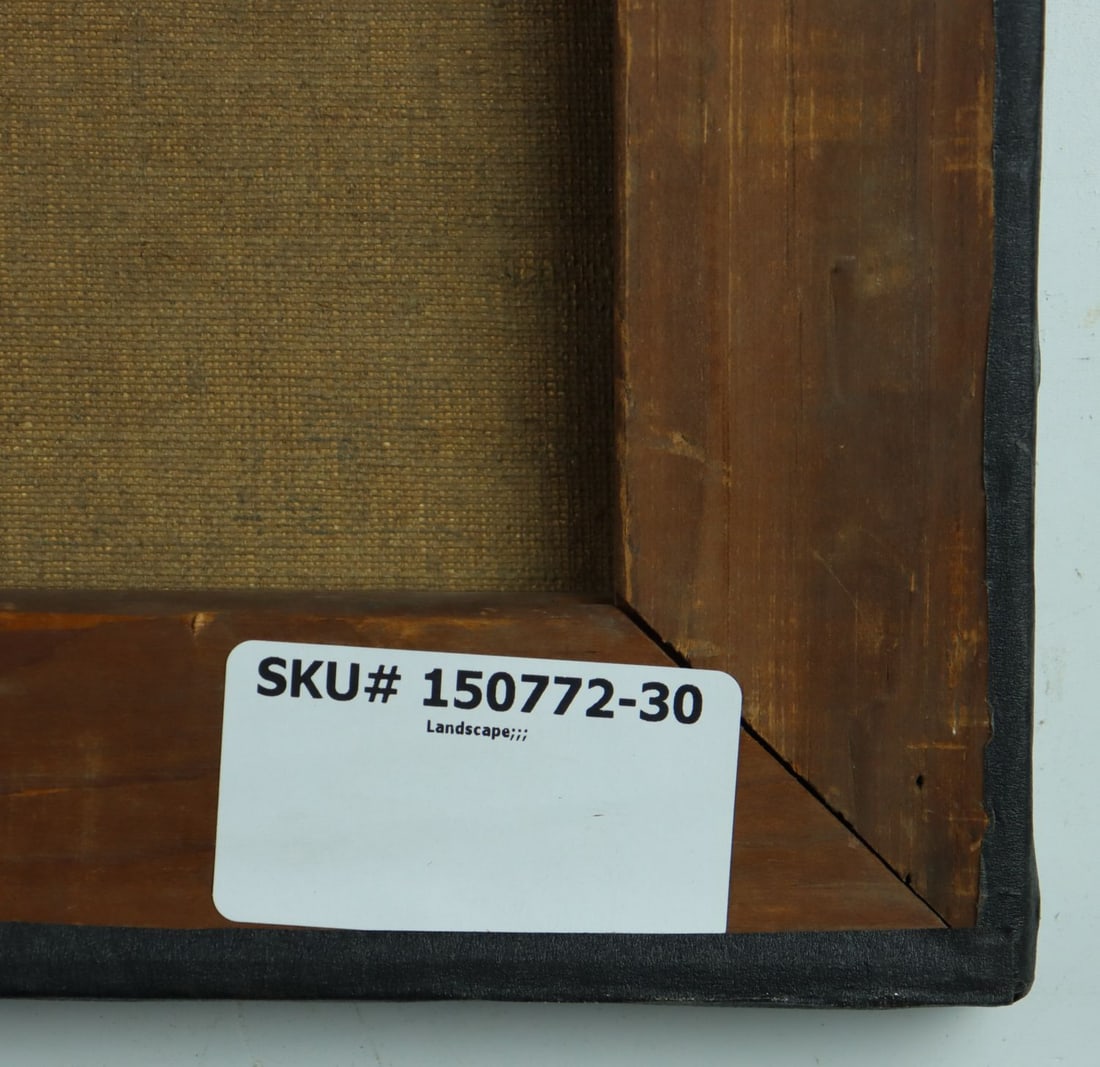 Vintage mid 20C American oil painting signed - 11