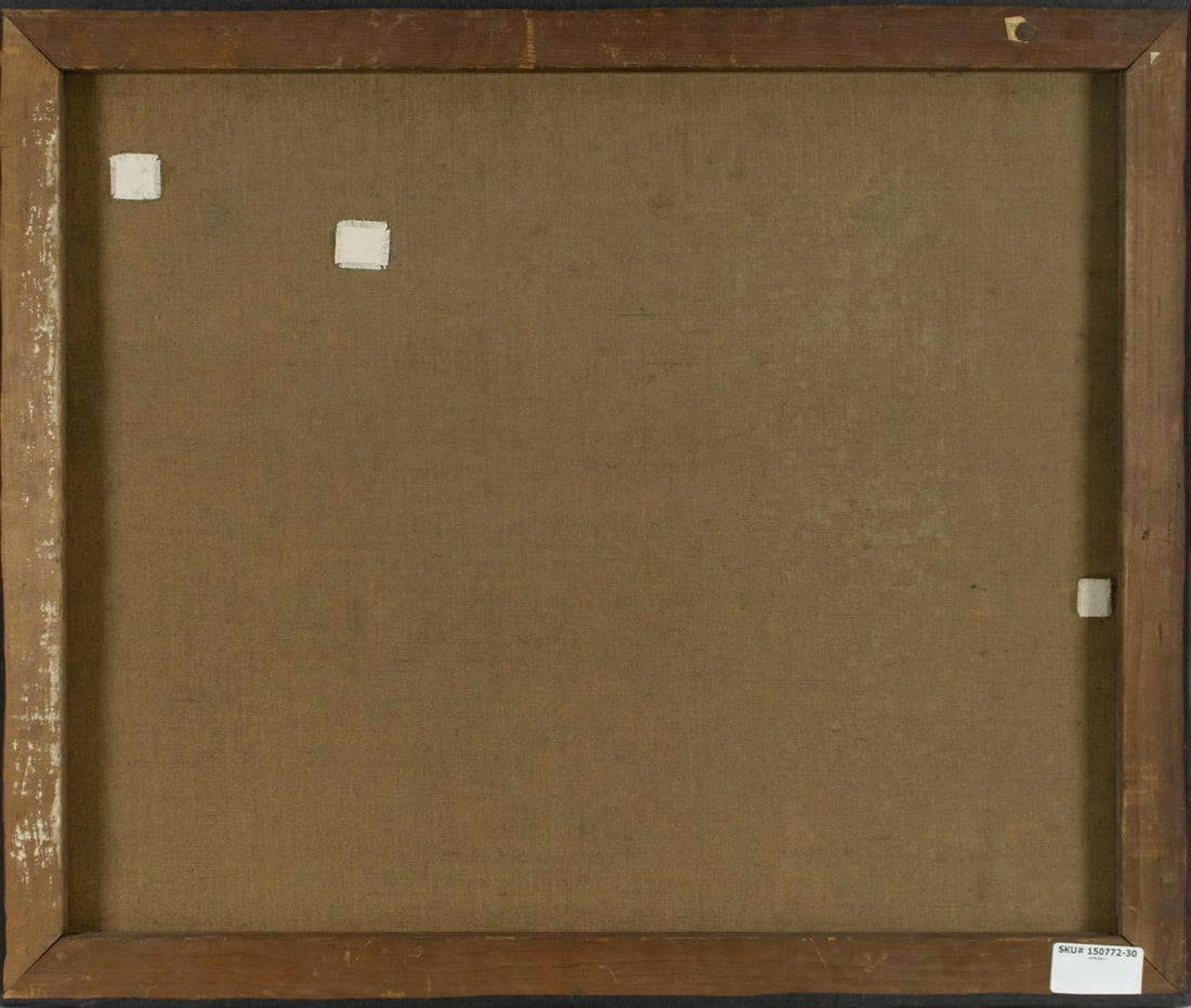 Vintage mid 20C American oil painting signed - 9