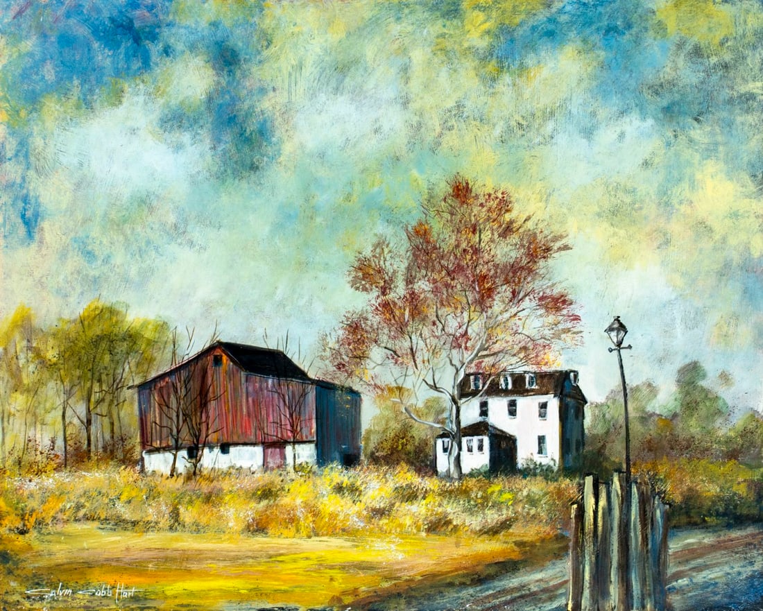 Calvin Cobb Hart (NJ,1932-2014) oil painting (1 of 12)