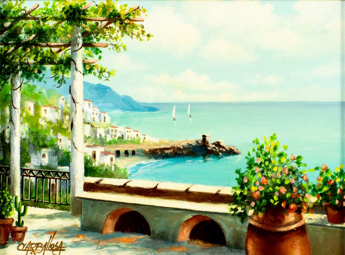 Julio Carballosa (Cuba,1919-2012) oil painting (1 of 13)