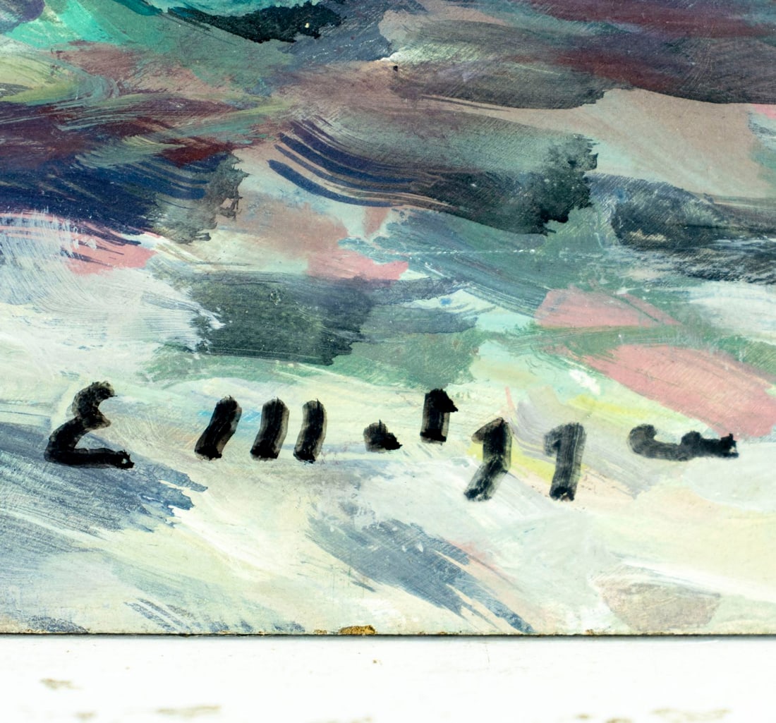 Evelyn Metzger (NY,Brazil,1911-2007) oil painting - 4