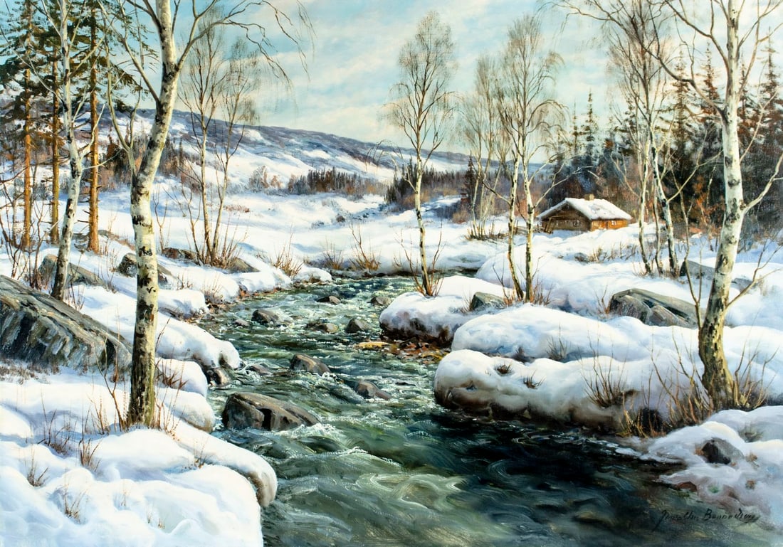 Jens Bennedsen (Denmark,Sweden,1893-1967) oil painting (1 of 14)