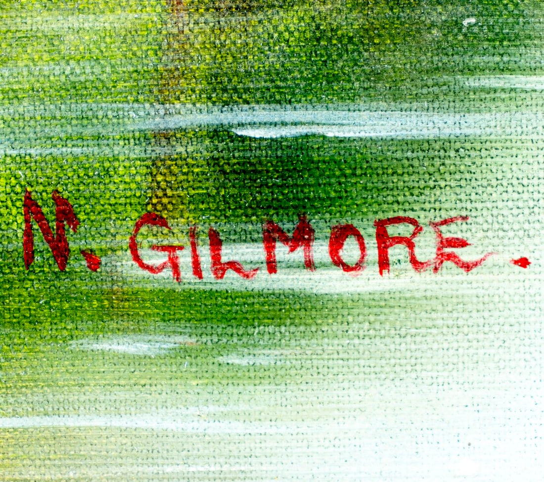 Contemporary decorative oil painting signed N Gilmore - 4