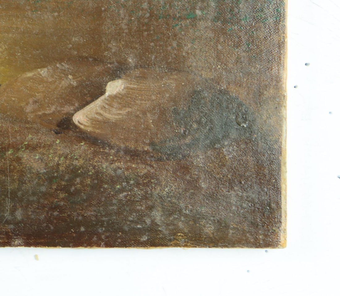 Antique 19C American oil painting - 9