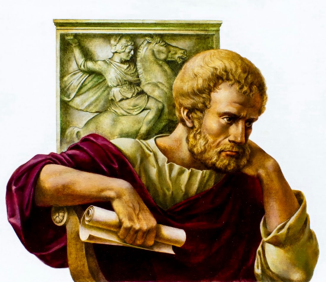 Nicolas Litvinov (Russia,1930-2005) oil painting: ARTIST: Nicolas Kirillovitch Litvinov (Russian, 1930 - 2005) TITLE: Aristotle (titled on verso) YEAR: 1987 MEDIUM: oil on canvas. Canvas applied to board. CONDI