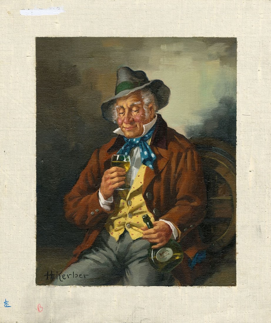 Hans Kerber (Austria,1920-?) oil painting - 3