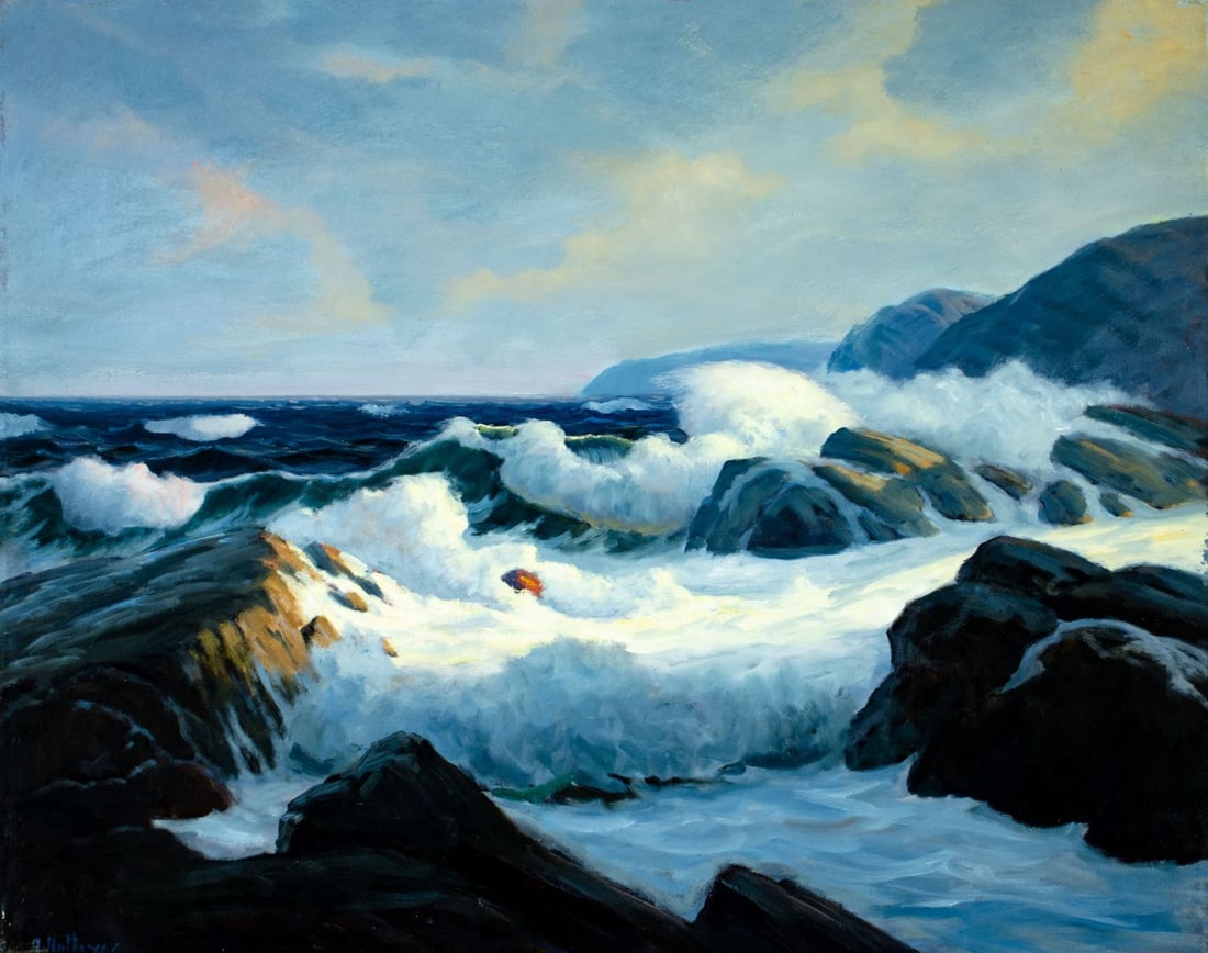 George Holloway (NJ,20C) oil painting (1 of 12)