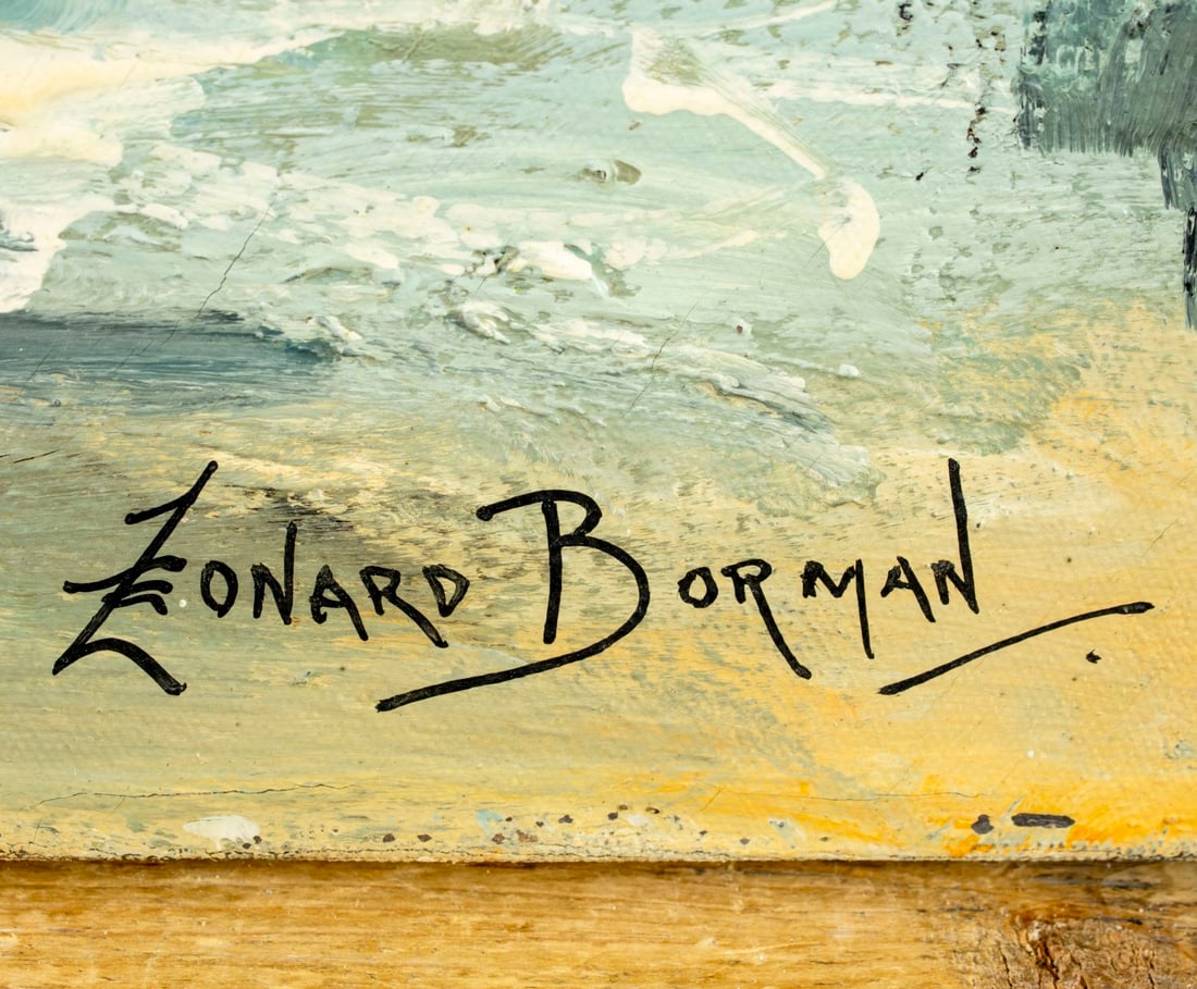 Leonard Borman (CA,OR,1894-1995) oil painting - 4