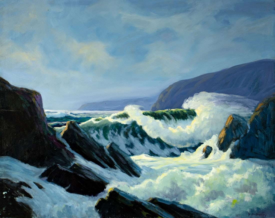 George Holloway (NJ,20C) oil painting (1 of 12)