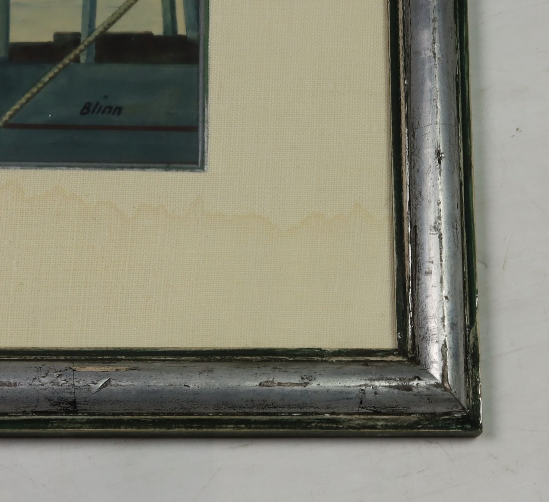 Robert Blinn (NY,FL,1909-2001) watercolor painting - 10