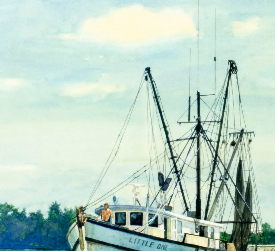 Robert Blinn (NY,FL,1909-2001) watercolor painting - 6