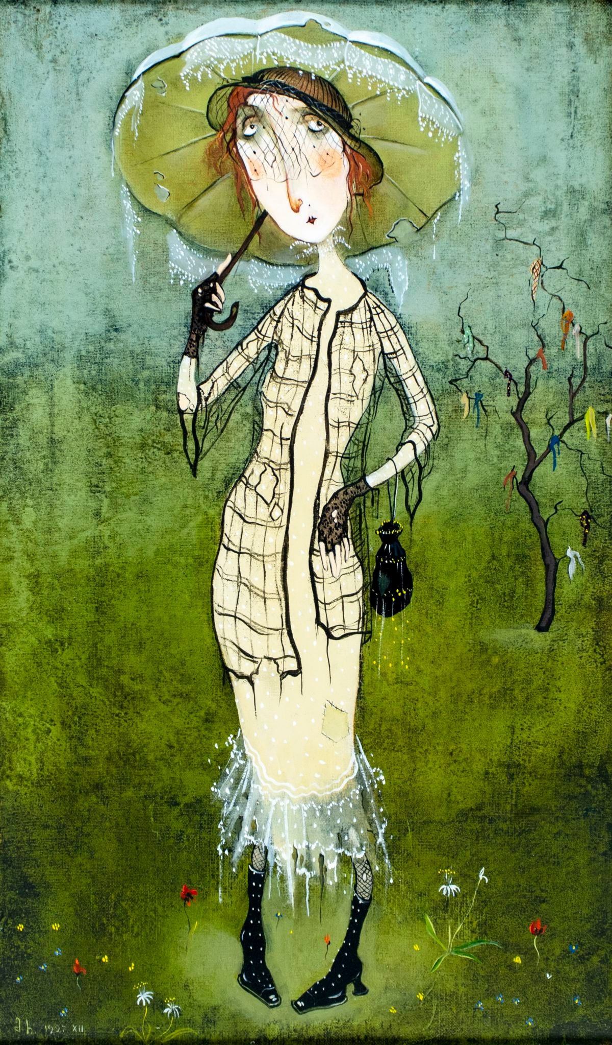 Vintage 20C Georgian Tbilisi oil painting signed (1 of 12)