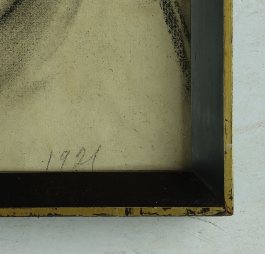 Rose Chadabe (US,early 20C) chalk painting antique - 11