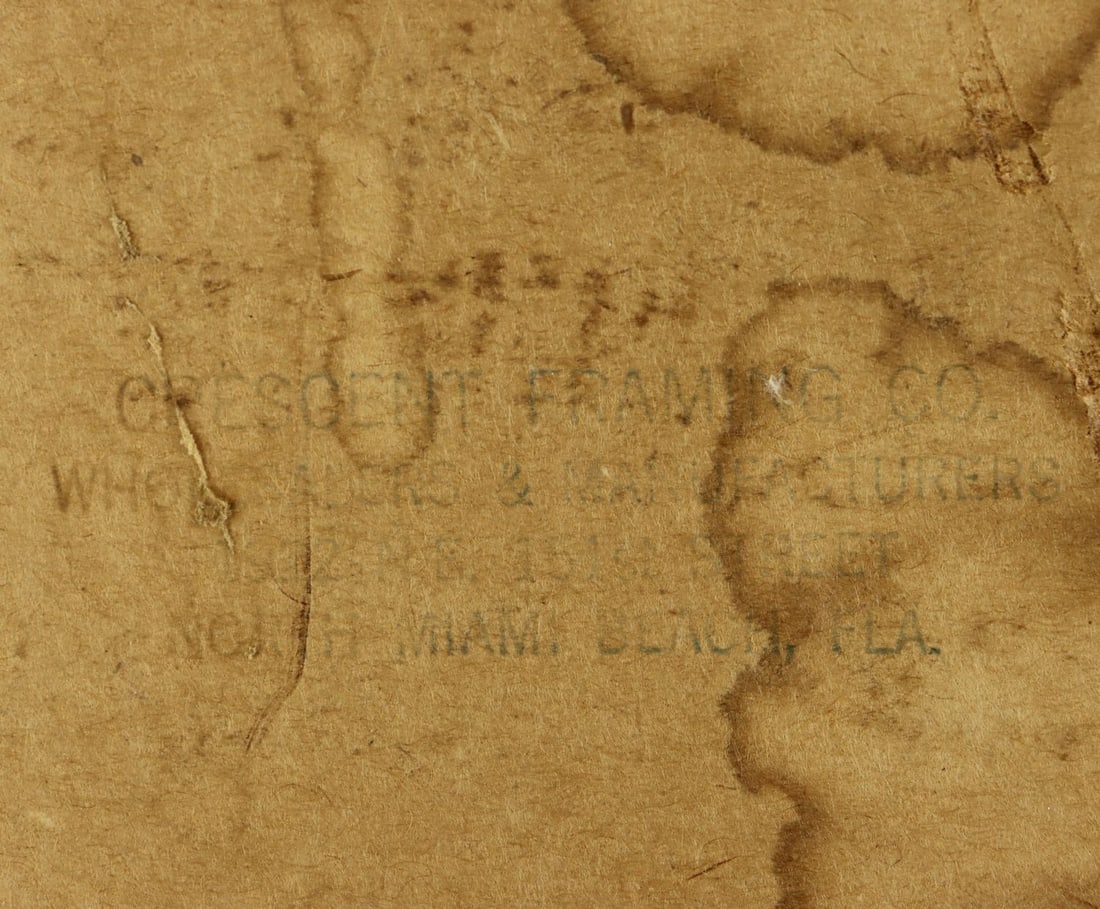 Rose Chadabe (US,early 20C) chalk painting antique - 14