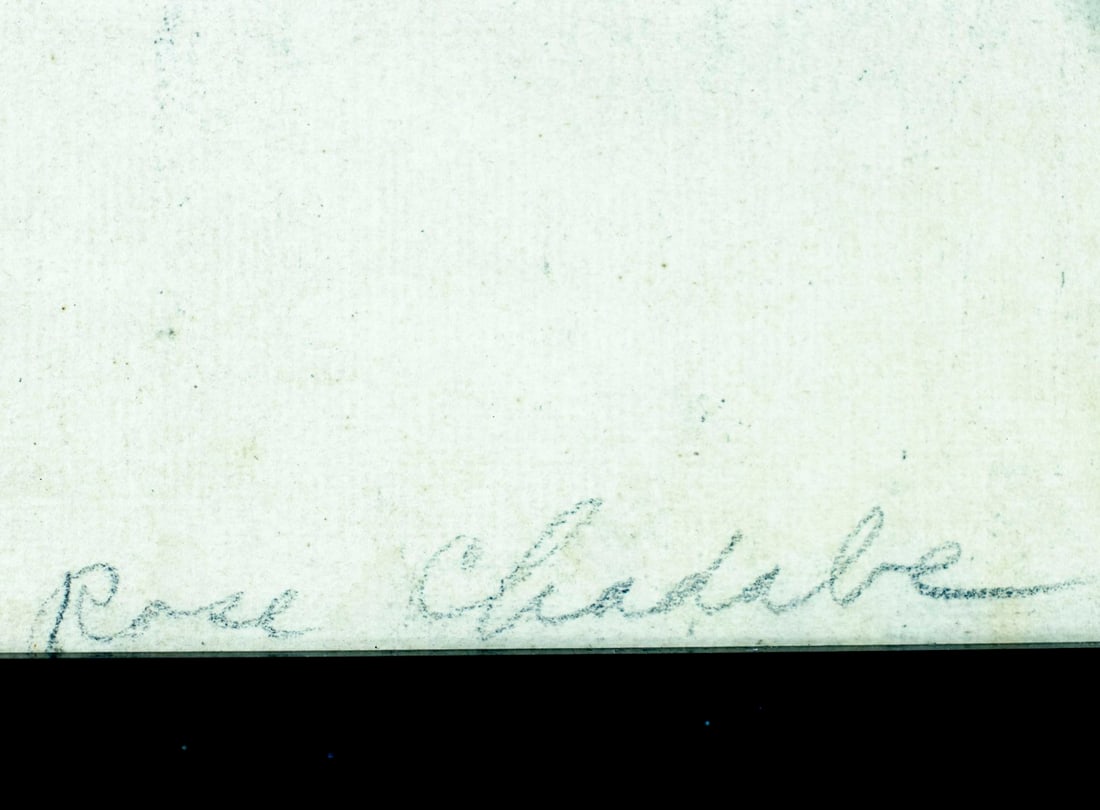 Rose Chadabe (US,early 20C) chalk painting antique - 4