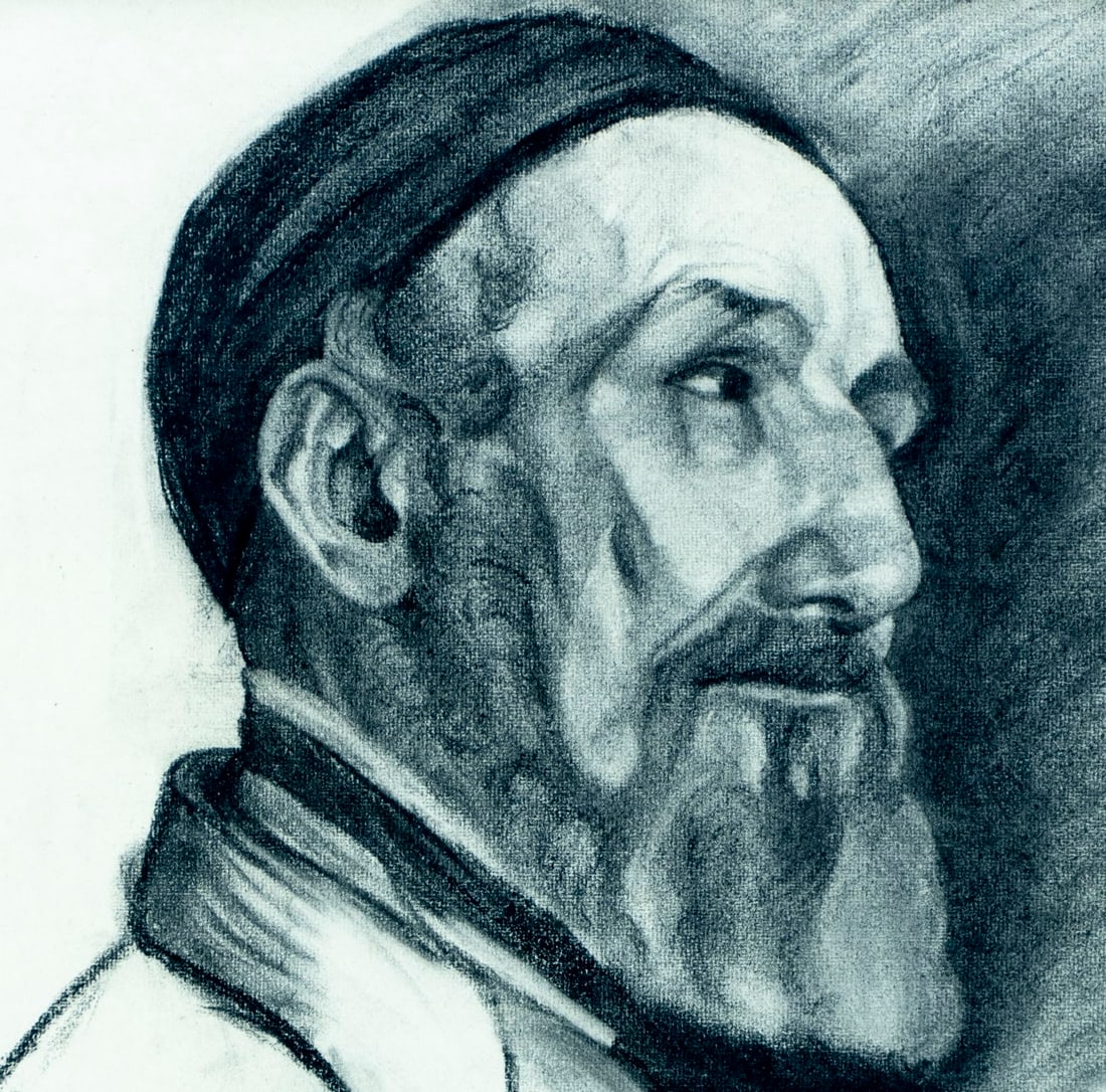 Rose Chadabe (US,early 20C) chalk painting antique - 6