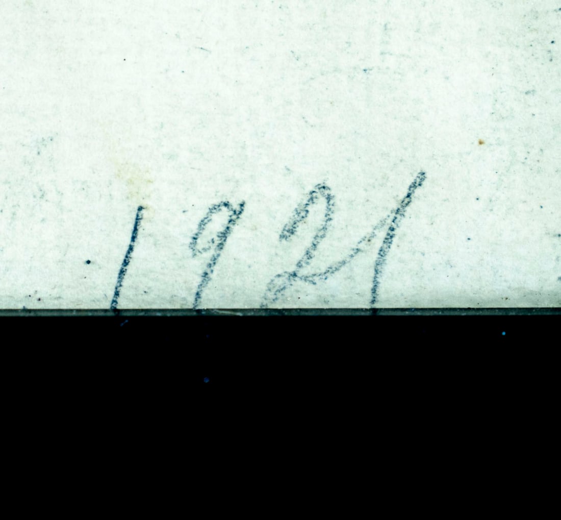 Rose Chadabe (US,early 20C) chalk painting antique - 8