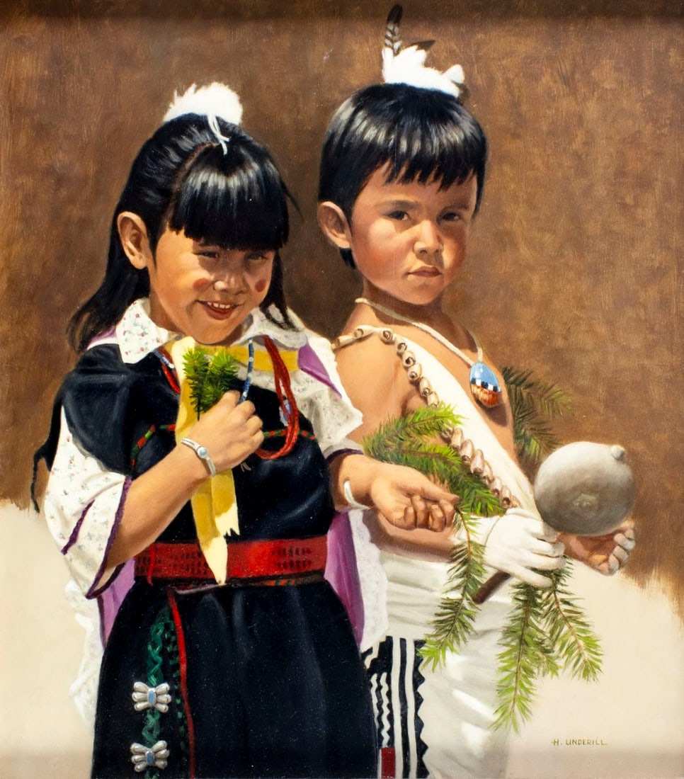 H Underhill (US,20C) oil painting (1 of 13)