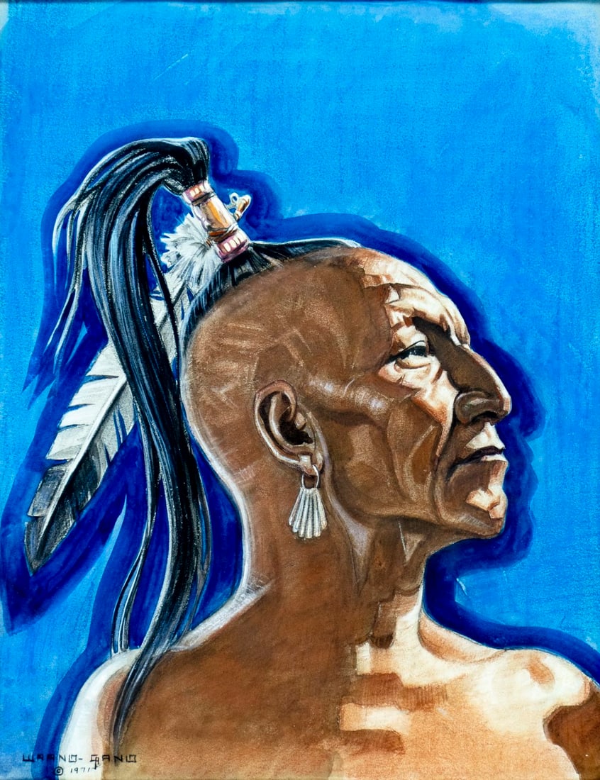 Joe Waano Gano (CA,1906-1982) watercolor painting (1 of 15)