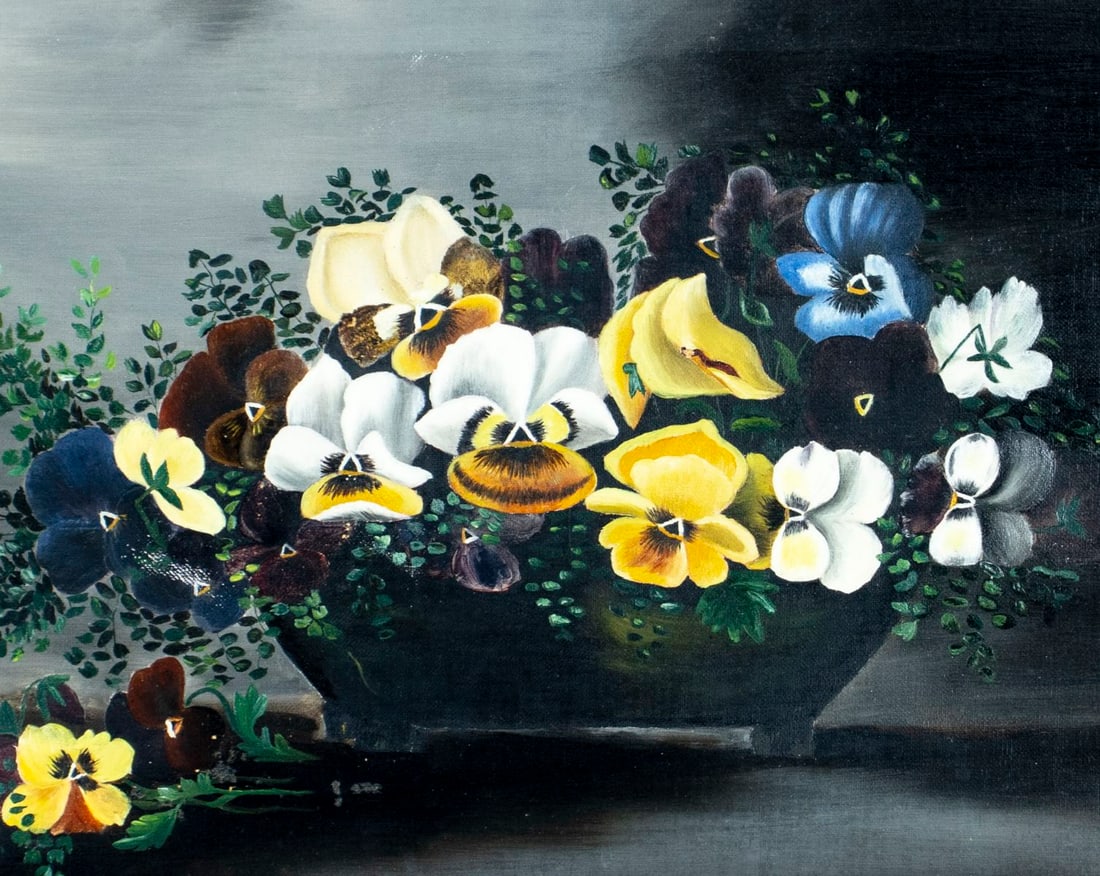 Antique early 20C American oil painting - 4