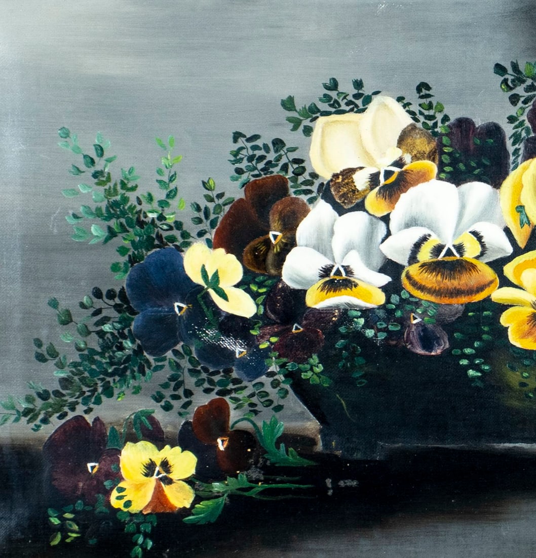 Antique early 20C American oil painting - 5