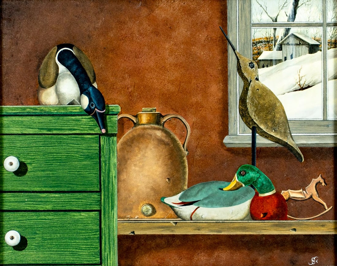 Vintage 20C American oil painting (1 of 12)