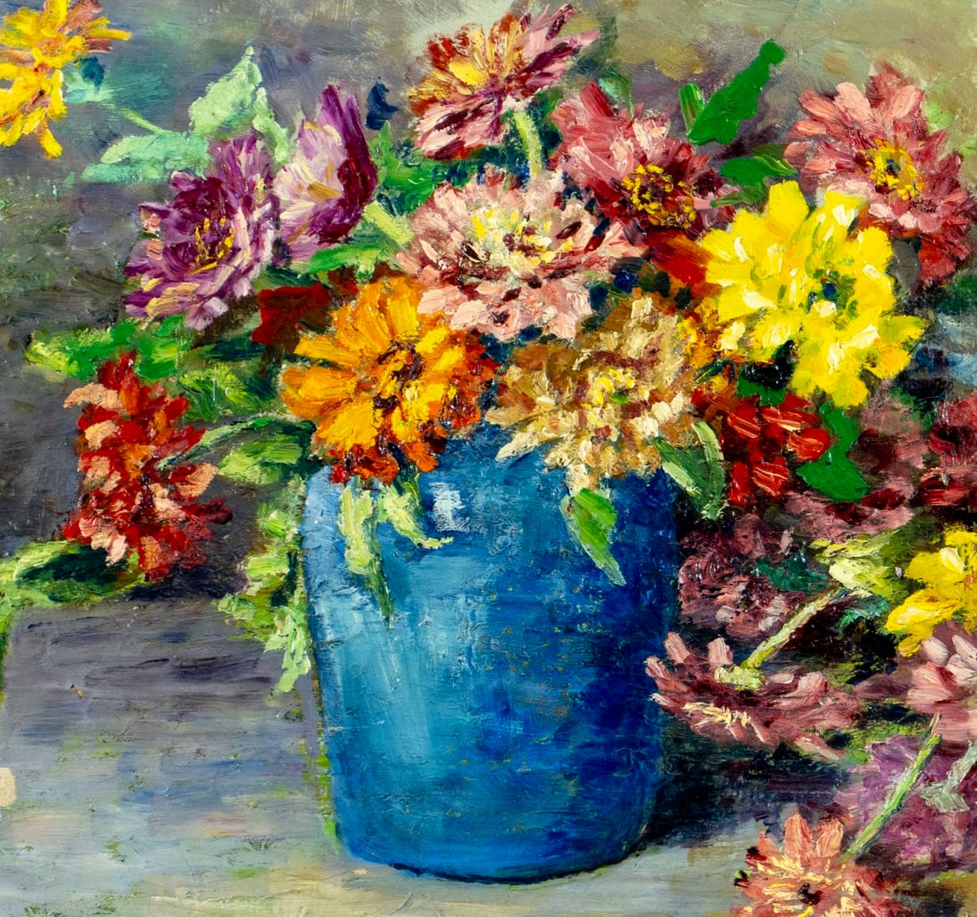 Vintage mid 20C American oil painting - 5