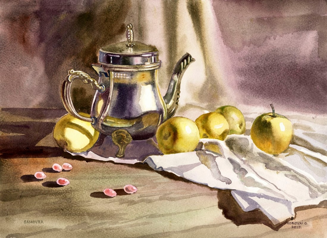 Oleksandr Korovai (Ukraine,20/21C) watercolor painting (1 of 13)