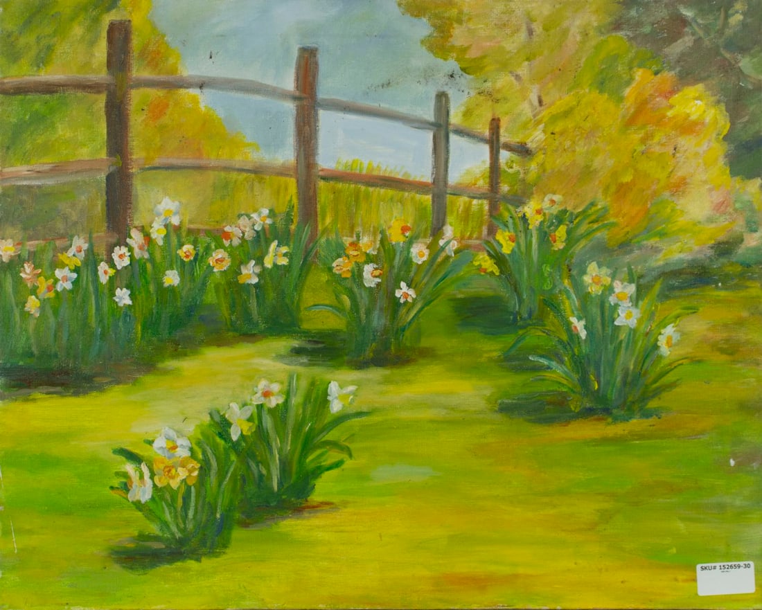 Vintage 20C American oil painting - 8