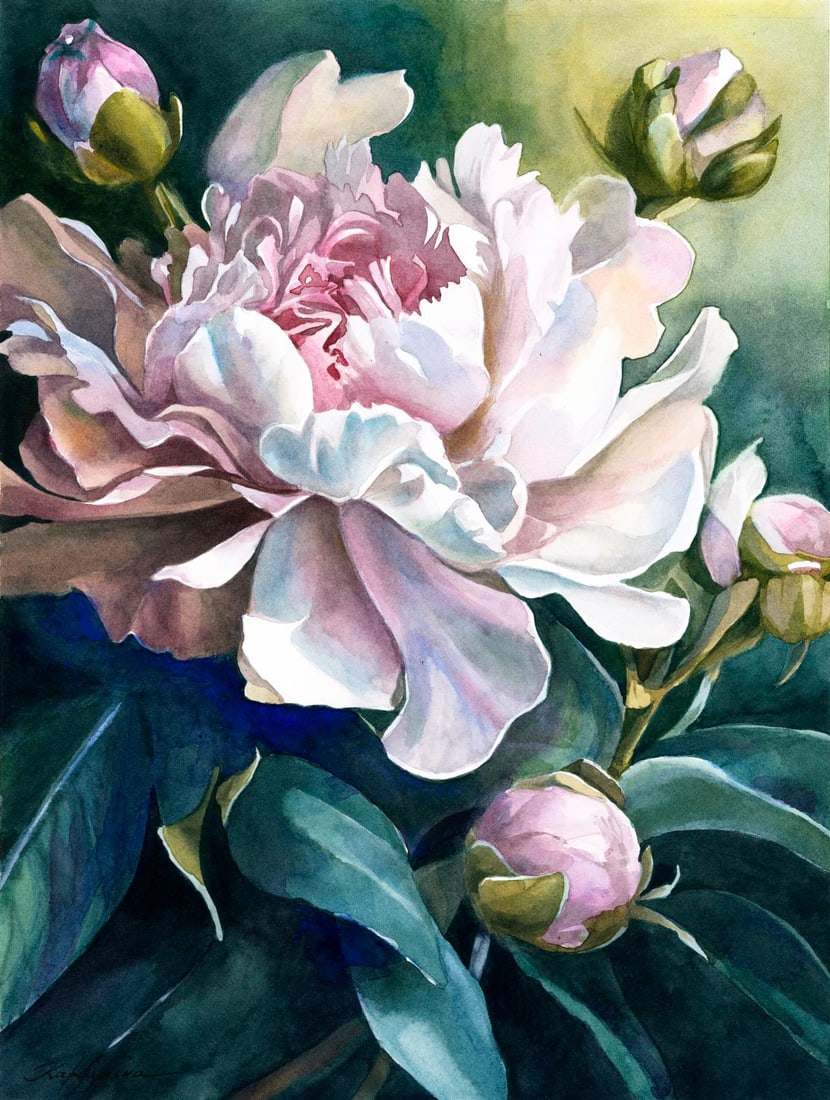 Aleksandra Karaulna (Ukraine,20/21C) watercolor painting (1 of 13)