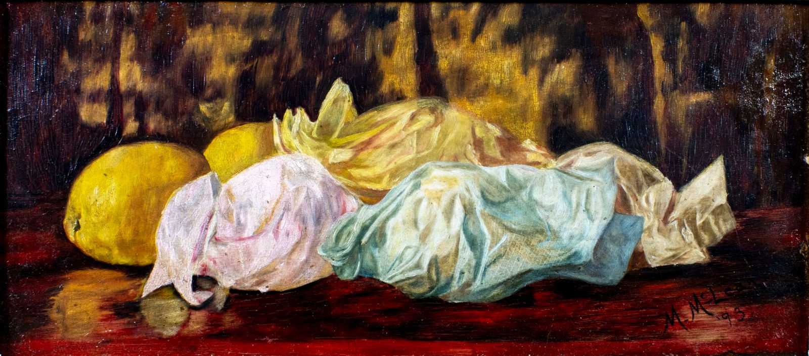 M McLean (US,19C) oil painting antique (1 of 12)