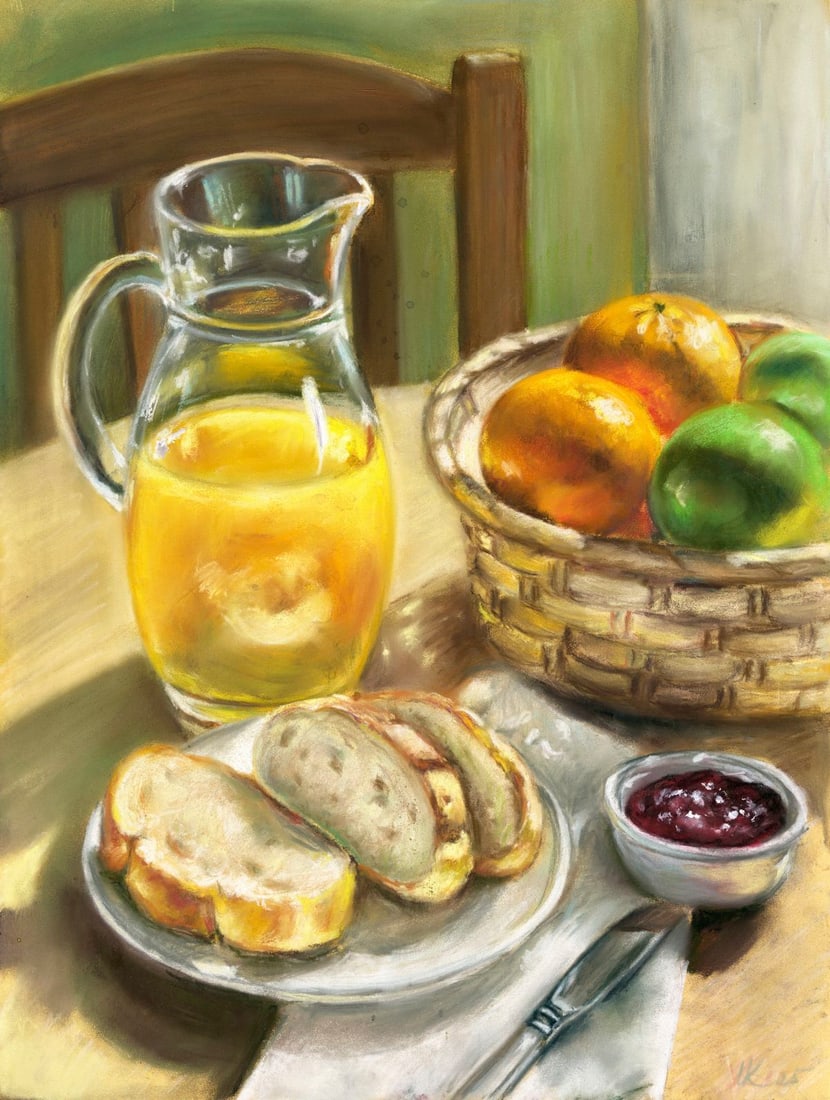 Ksenia Vasilchenko (Ukraine,b 1996) pastel painting (1 of 11)