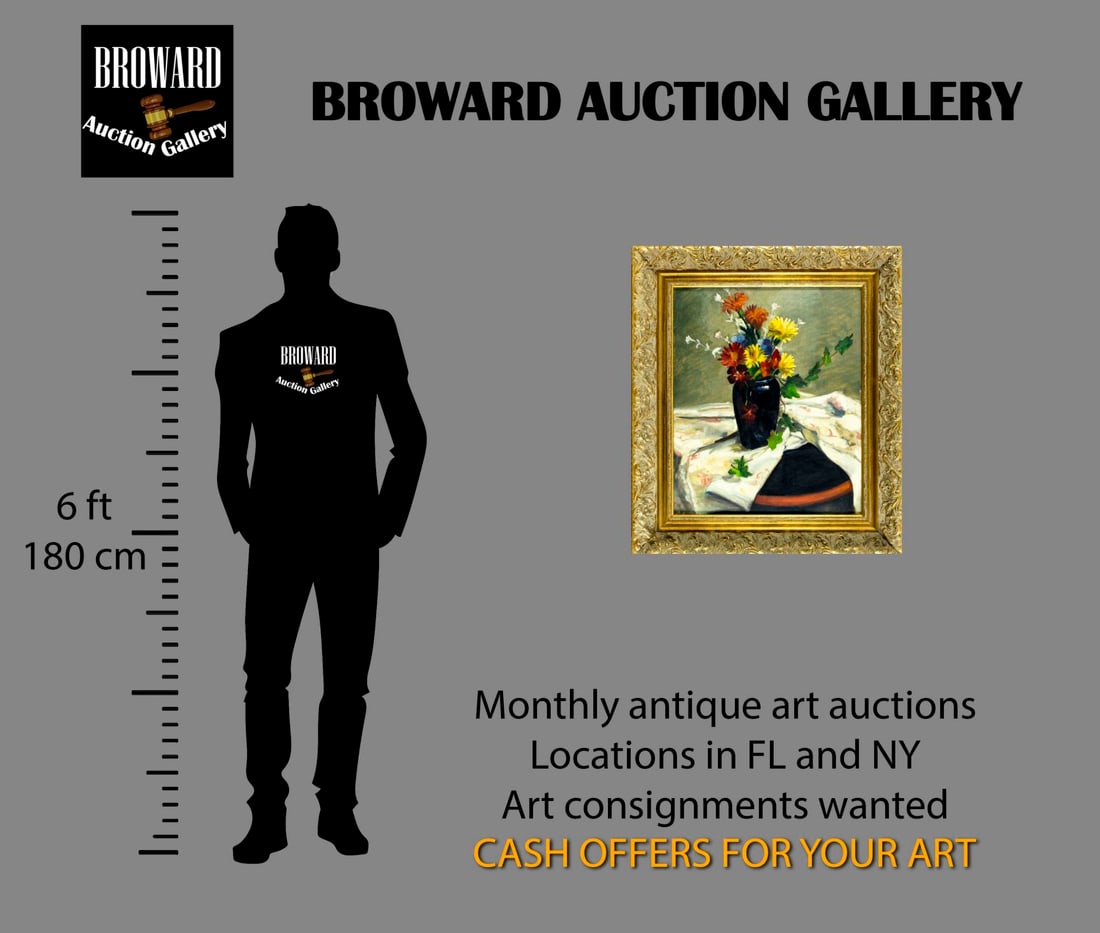 John J Sable (US,early 20C) oil painting antique - 2