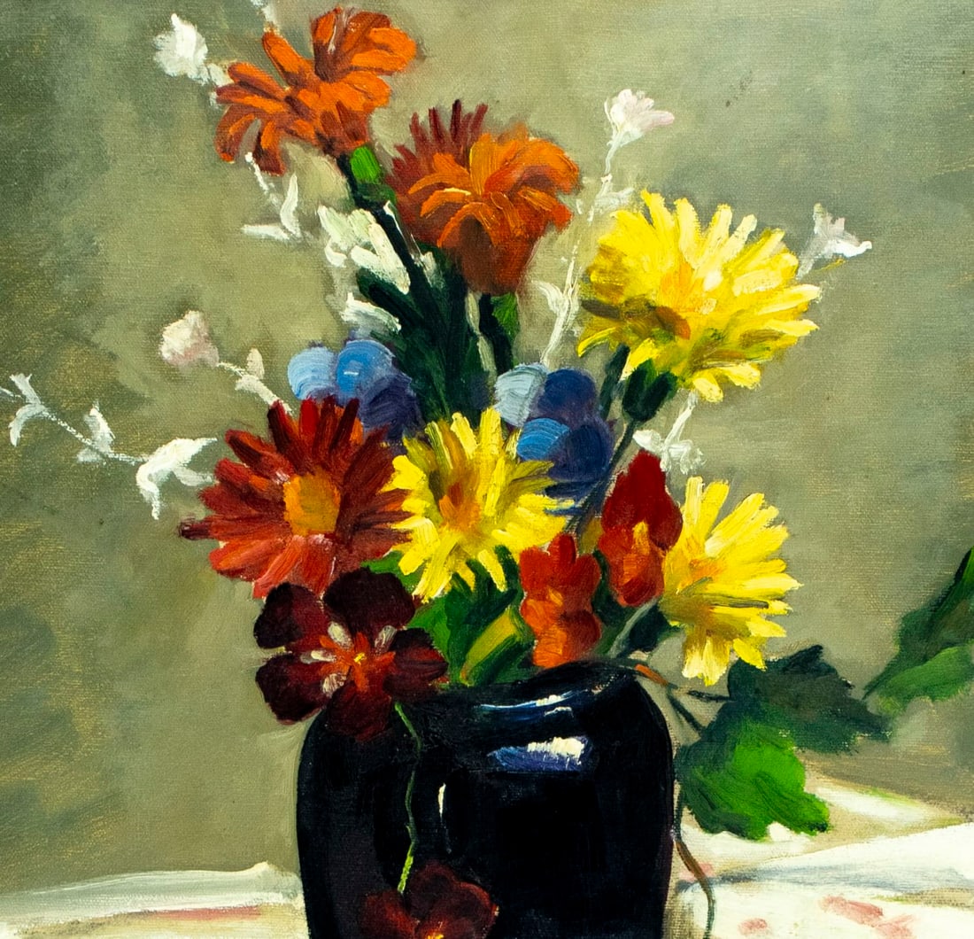 John J Sable (US,early 20C) oil painting antique - 7