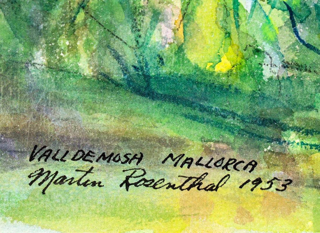 Martin Rosenthal (NY,MA,1899-1974) watercolor painting - 3