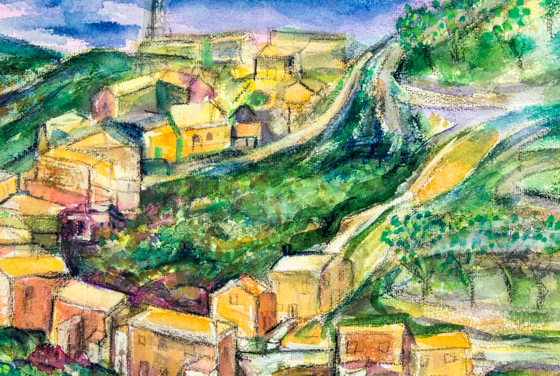 Martin Rosenthal (NY,MA,1899-1974) watercolor painting - 7