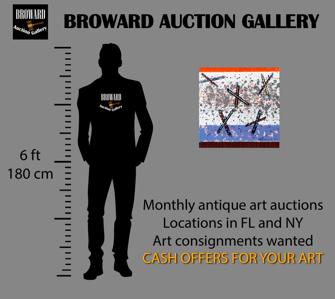 Paul Maxwell (IL,CA,AR,1925-2015) acrylic painting - 2