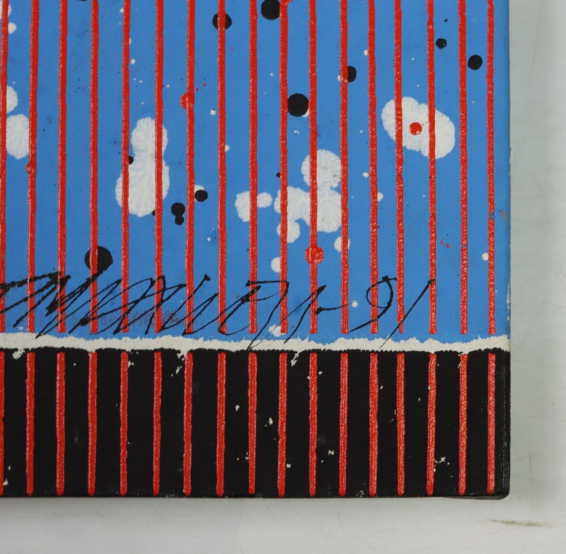 Paul Maxwell (IL,CA,AR,1925-2015) acrylic painting - 9