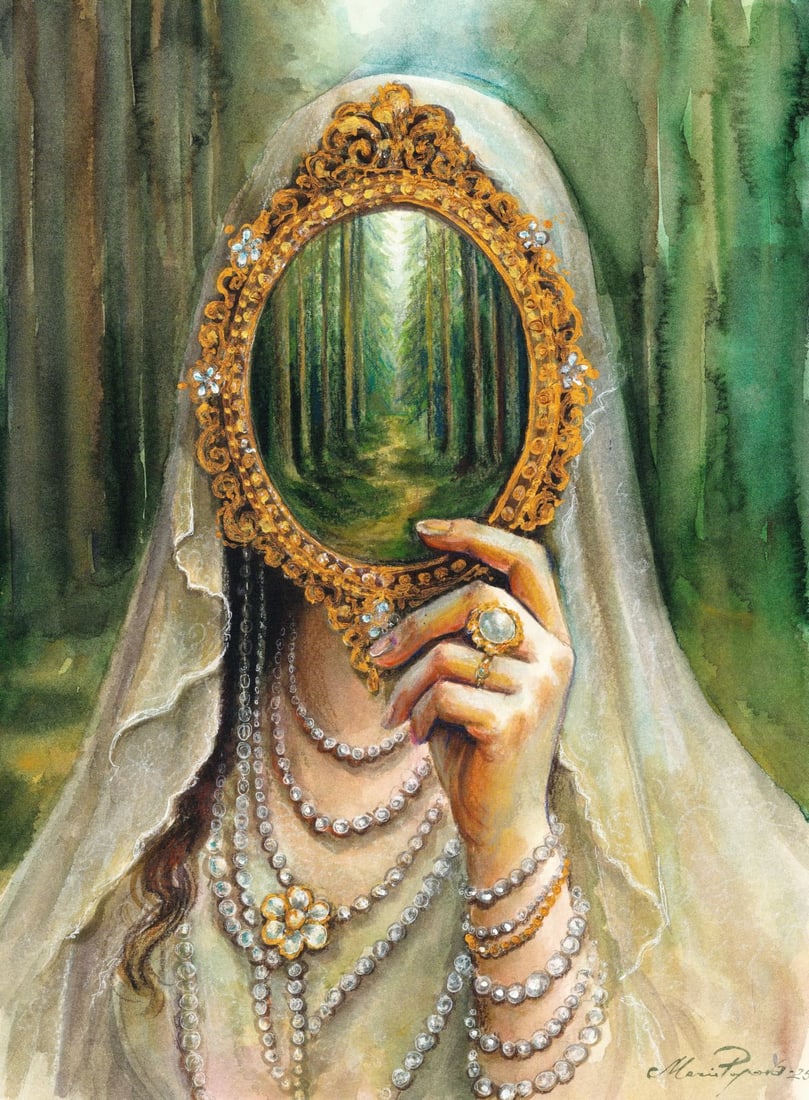 Maria Popova (Ukraine,b 1995) watercolor painting (1 of 12)