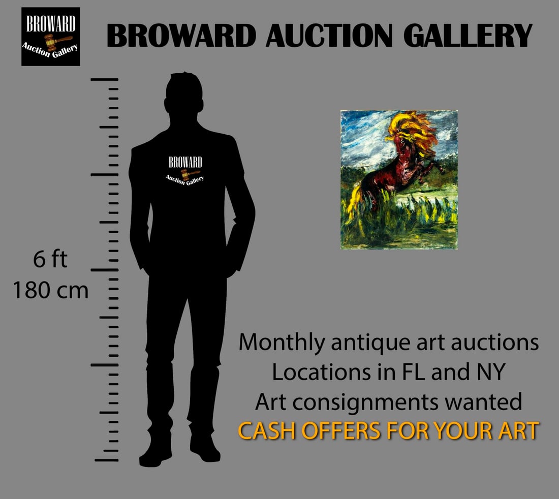 Feliciano Bejar (NY,Mexico,1920-2007) oil painting antique - 2