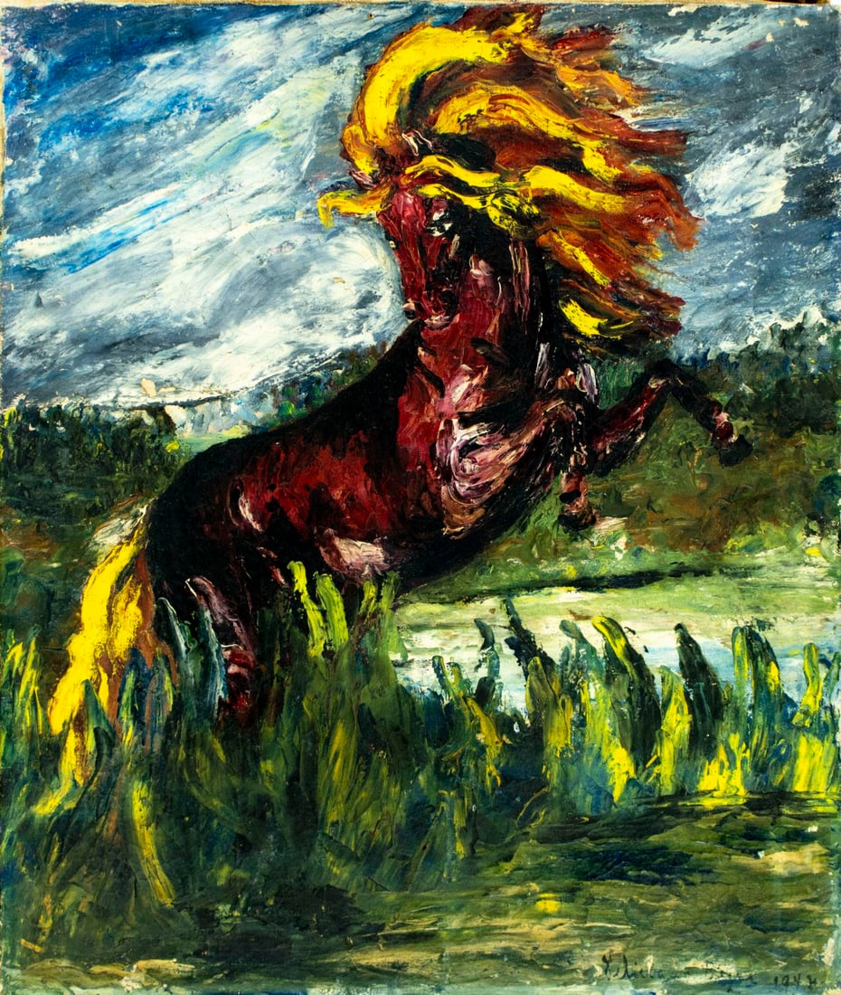 Feliciano Bejar (NY,Mexico,1920-2007) oil painting antique - 3