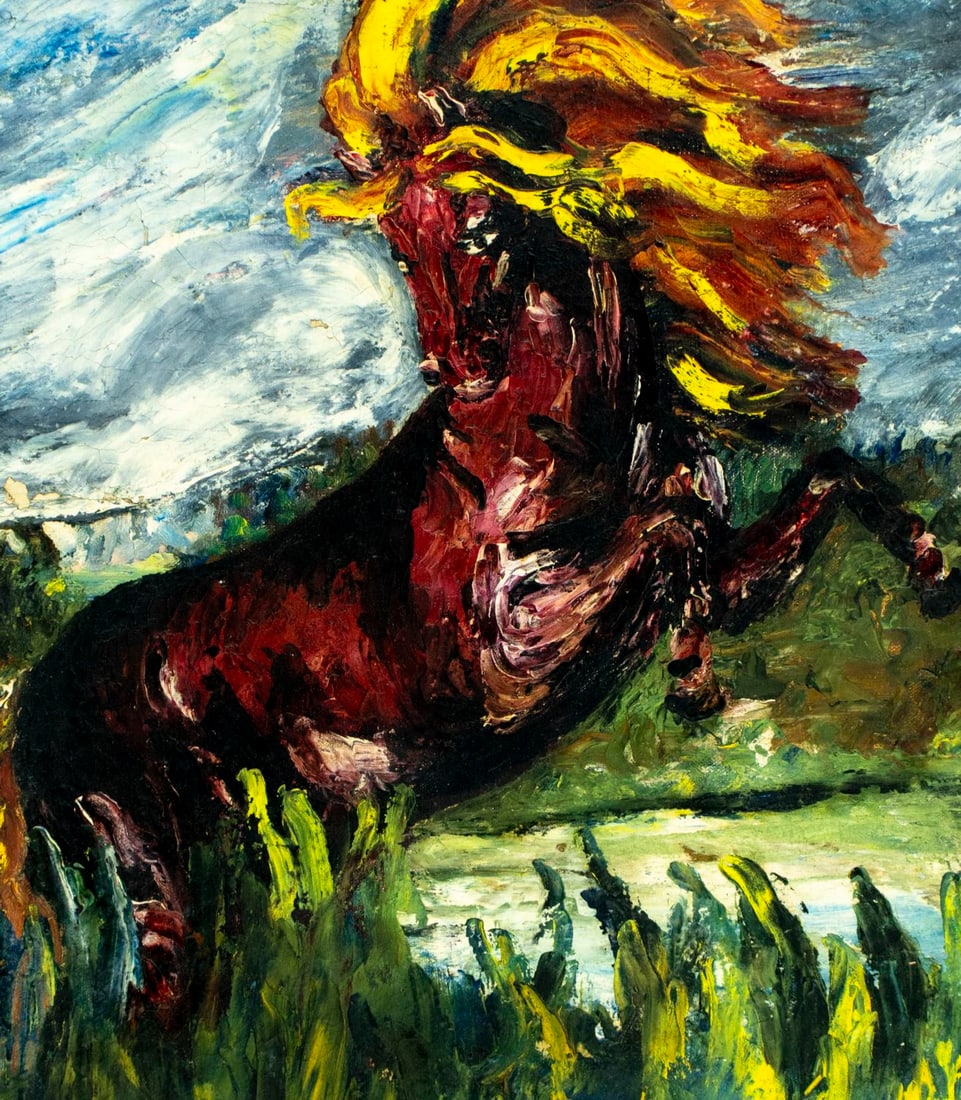 Feliciano Bejar (NY,Mexico,1920-2007) oil painting antique - 5