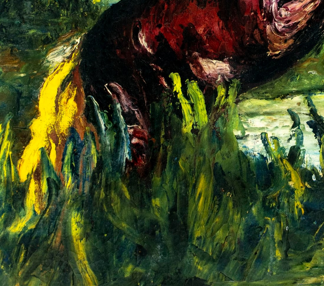 Feliciano Bejar (NY,Mexico,1920-2007) oil painting antique - 6