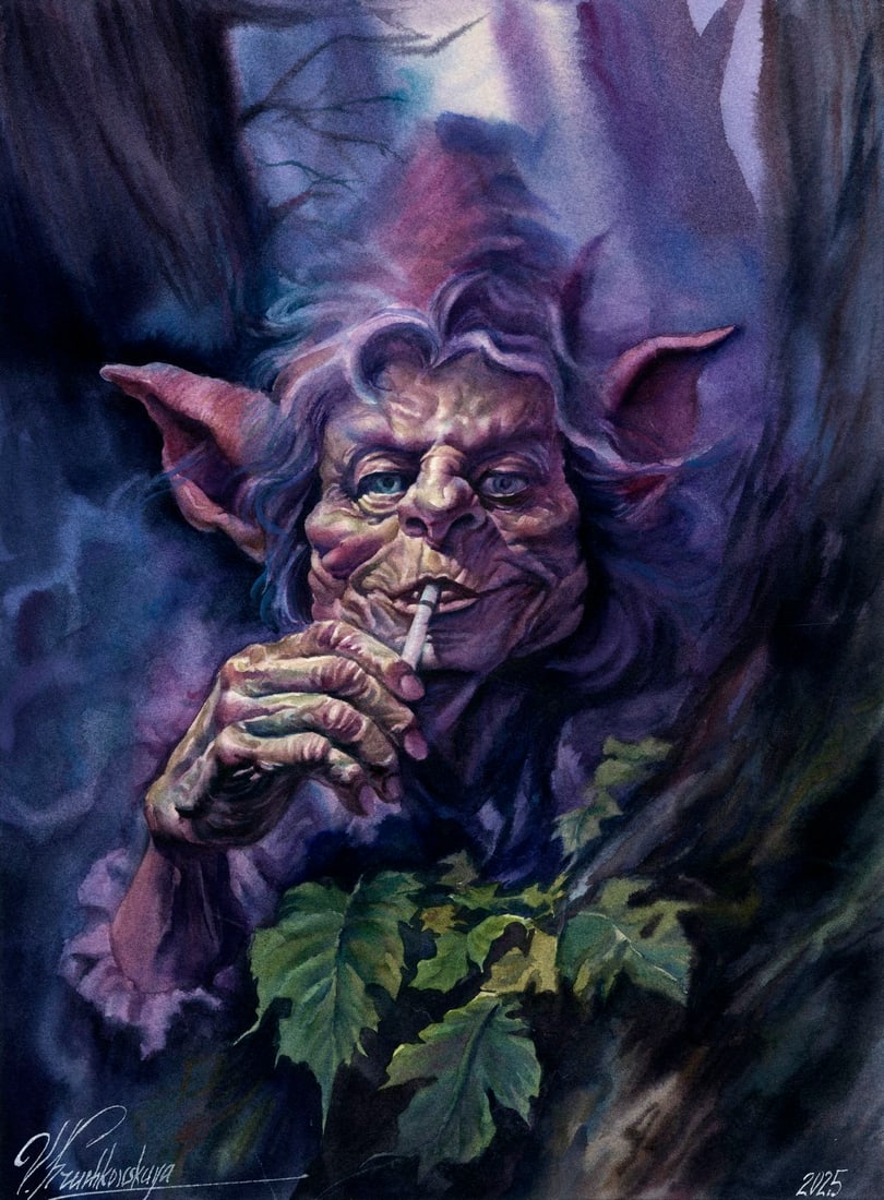 Veronika Kruchkovskaya (Ukraine,b 2004) watercolor painting (1 of 13)