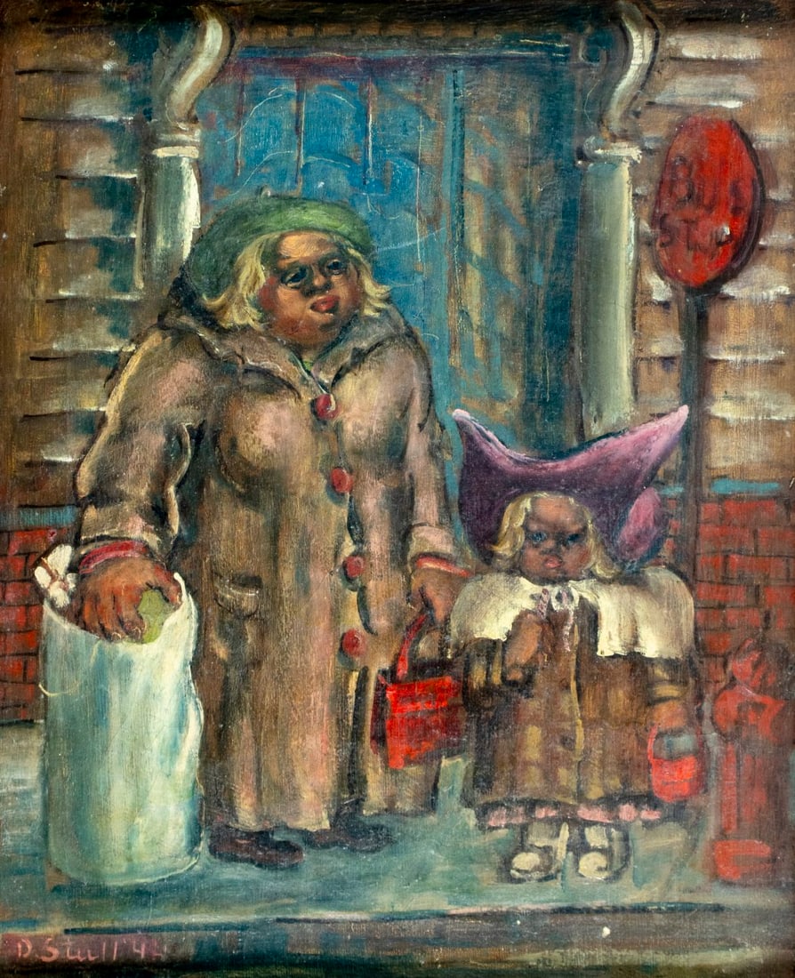 DeForest Stull (NJ,NY,IL,1910-1972) oil painting (1 of 13)