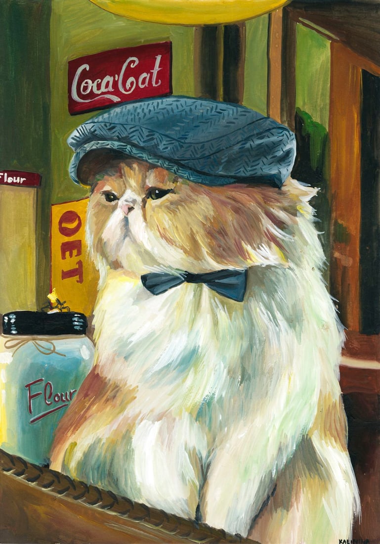 Valeria Kalinina (Ukraine,20/21C) acrylic painting (1 of 12)