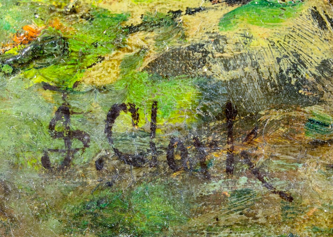 Samuel Joseph Clark (UK,1834-1912) oil painting antique - 4