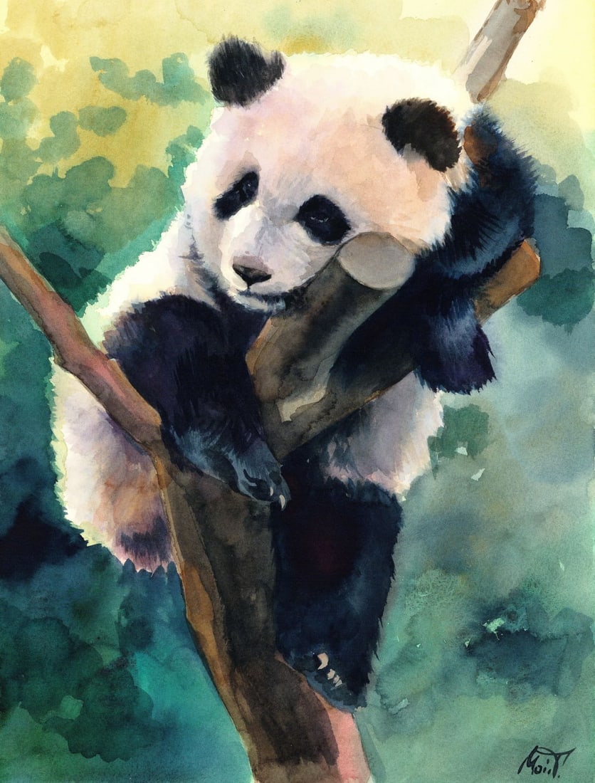 Tatiana Moiseenko (Ukraine,b 1997) watercolor painting (1 of 12)