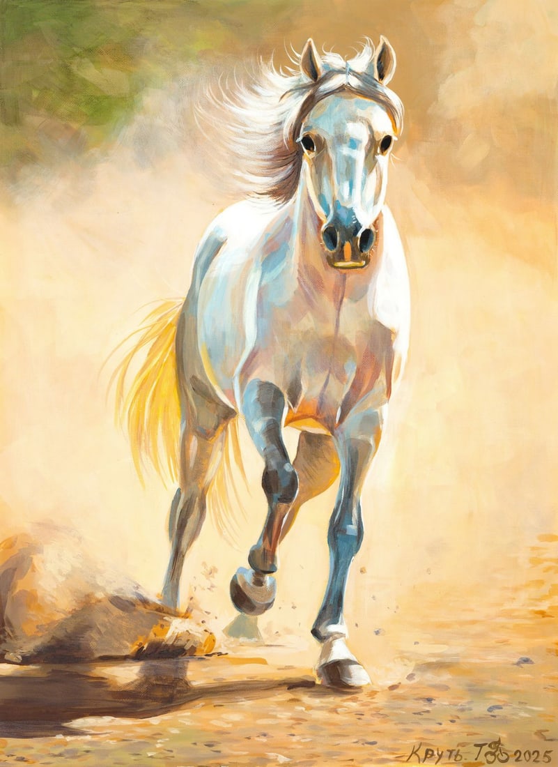 Tatiana Krut (Ukraine,20/21C) acrylic painting (1 of 12)